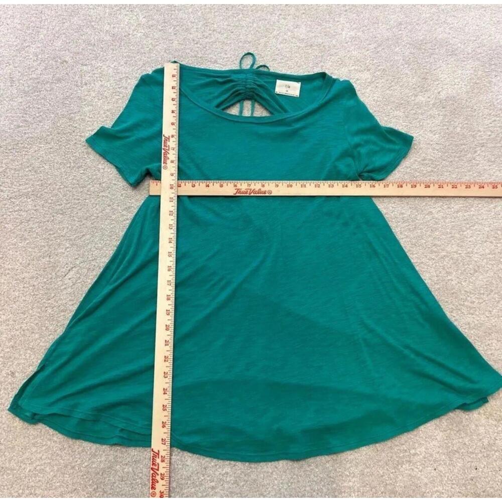 T.La Anthropologie Blouse Green Women's Size XS Short Sleeve - Picture 2 of 11